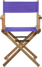 Casual Home 200-00/021-41 Director Chair 18" - Classic Height Natural Frame/Purple Canvas