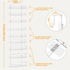 Moforoco 9-Tier White Over The Door Pantry Organizer, Pantry Organization and Storage, Black Hanging Basket Wall Spice Rack Seasoning Shelves, Home & Kitchen Bedroom Bathroom House Essentials