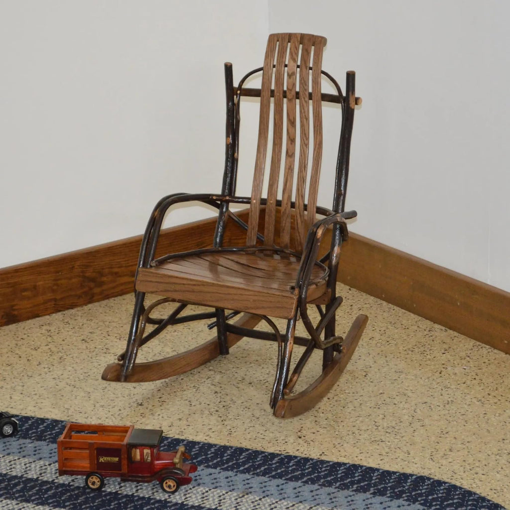 Timberlux Hickory Child's Rocker, Walnut Finish