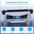 FASTSNAIL Charging Stand for PS Portal Remote Player, Portable Charge Dock Station with 14 RGB Light Modes and Type-C Cable, Charge Base Holder Accessories for PlayStation 5 Portal Console