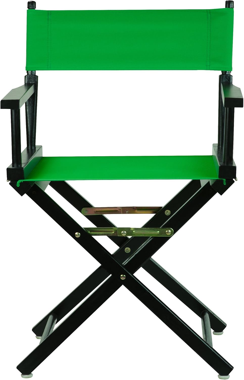 Casual Home Director's Chair ,Black Frame/Green Canvas,18" - Classic Height