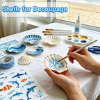 20PCS Natural White Scallop Shells 3-4 Inch for Crafts, DIY Painting, Beach Sea Home Decor, Large Seashells Bulk for Ocean Themed Party Decoupage Decoration