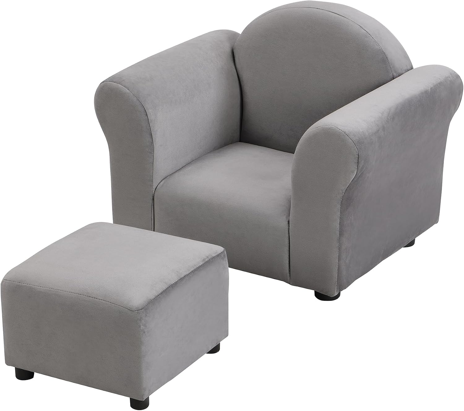 Chair, Upholstered Couch with Ottoman