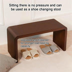 C Shaped End Table, Corner End Table Coffee Table Save Space Bedside Table(Walnut Color)