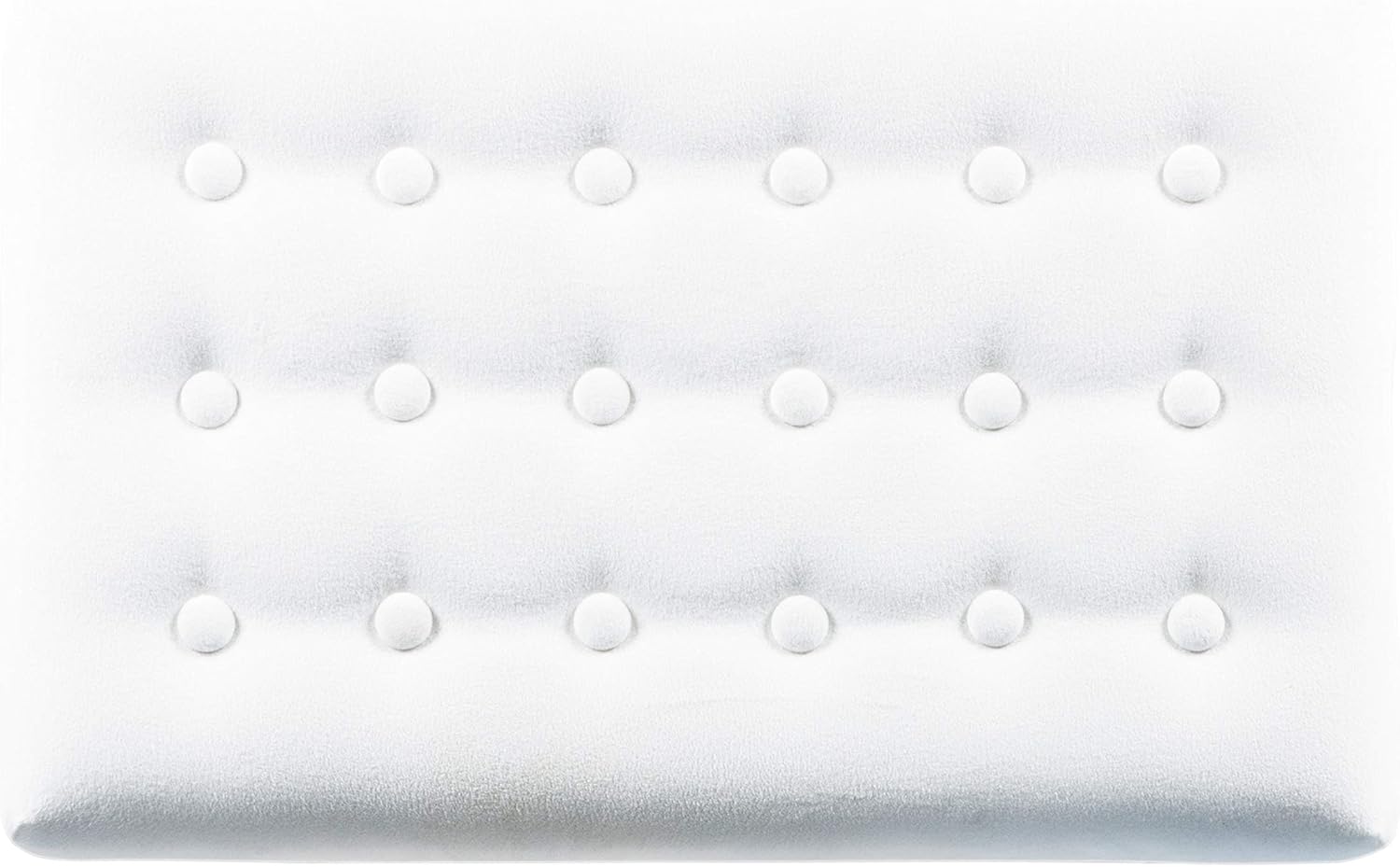HomePop 24" Tufted Velvet Ottoman Bench - White