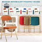 Folding Chairs Dining Chair Set with Padded Cushion and Back Indoor Outdoo Seat for Home Office Events Wedding Party