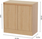 Housoul Buffet Cabinet with Storage, Coffee Bar Cabinet with 2 Doors and Adjustable Shelf, Modern Kitchen Buffet Sideboard for Living Room, Kitchen, Oak