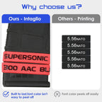 Aolamegs 300 Acc BLK Supersonic Magazine Marking Bands 6 Pack