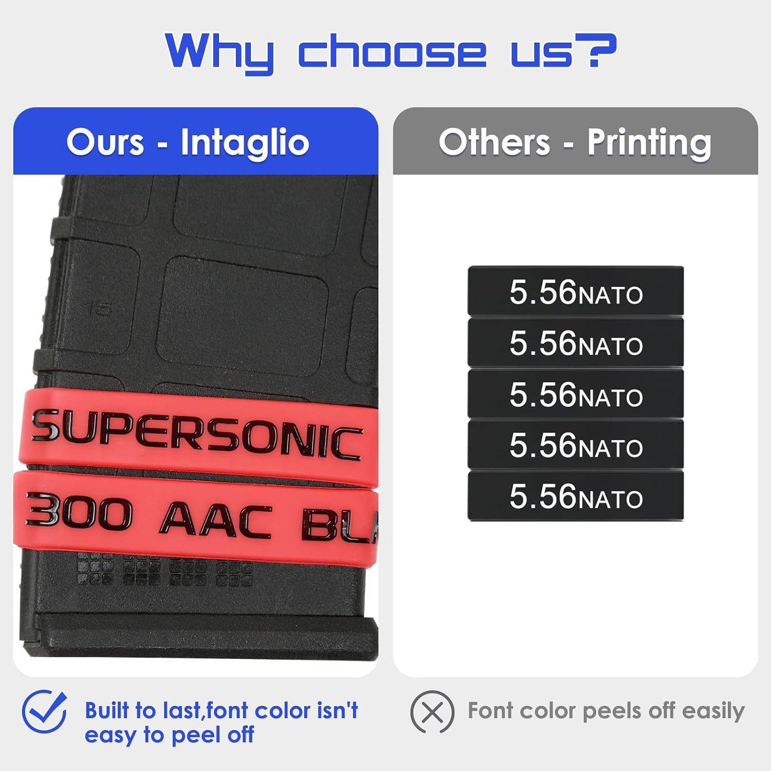 Aolamegs 300 Acc BLK Supersonic Magazine Marking Bands 6 Pack