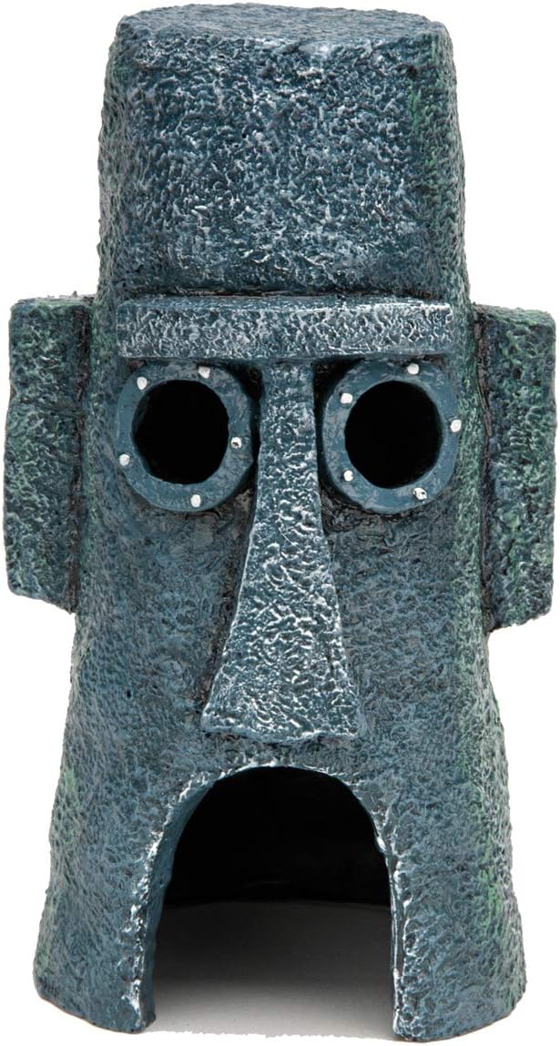 Penn-Plax Spongebob Squarepants Officially Licensed 3-Piece Aquarium Ornament Bundle – Spongebob’s Pineapple House, Squidward’s Easter Island Home, and The Krusty Krab