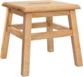 eHemco Solid Hardwood Step Stool for Adults and Kids, 12.25 Inches, Natural, Fully Assembled