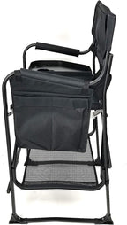 Deluxe TuscanyPro Portable Big Daddy Heavy-Duty Tall Director Chair - Perfect for Events - 29 Inch Seat Height
