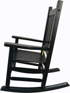 K086DG Durable Dark Green Child’s Wood Porch Rocker/Outdoor Rocking Chair - Indoor or Outdoor - Suitable for 4-8 Years Old