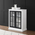 Maykoosh Storage Cabinet Pantry, White & Black Modular Organizer, 30" Wide