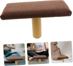 TOYANDONA Wooden Bench with Cushion Small Portable Seat Stool Under 150cm Height Zen Prayer Chair for Home and Studio Use