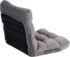 SUPER DEAL 14-Position Folding Floor Chair Gaming Sofa Cushioned Padded Reclining Bed Lounge Couch Seating for Comfy Reading, Reading, Gaming, Relaxing, Watching TV