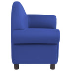 Little Lux Upholstered Preschool Chair, Plush Furniture for Kids Room, Classroom, Daycare - Blue