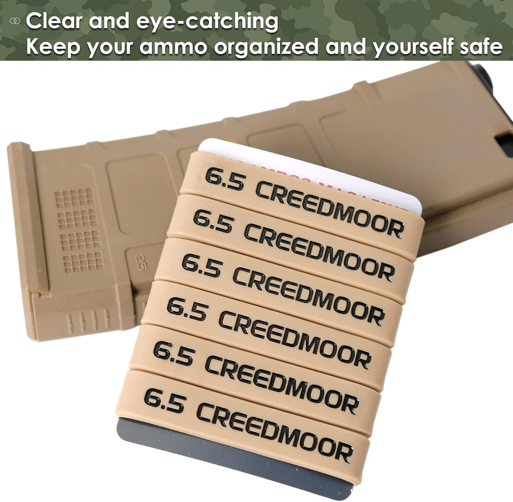Aolamegs 6.5 Creedmoor Magazine Marking Bands 6 Pack