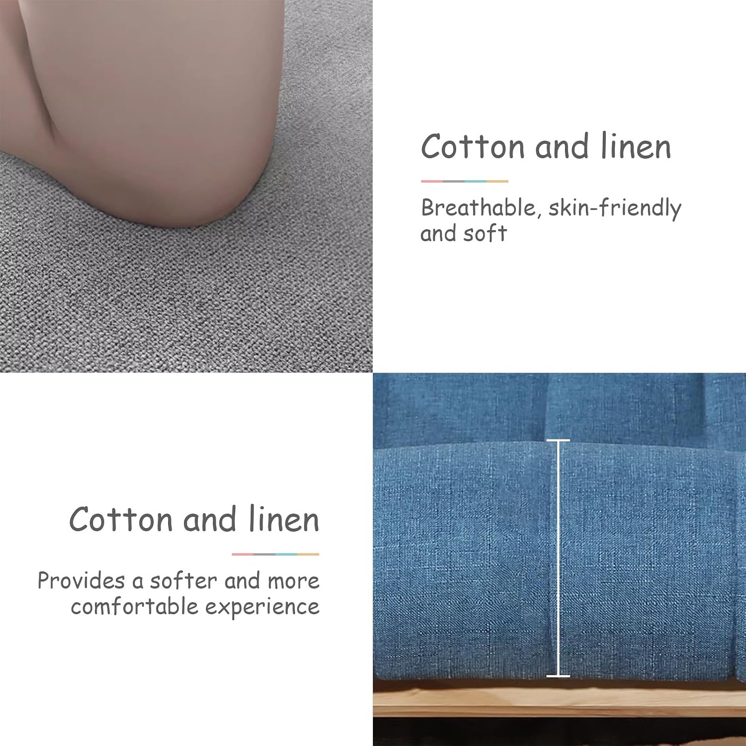 Reading Rocking Chair, Upholstered Glider Armchairs, Reclining Accent Chair with High Backrest, for Living Room Bedroom Balcony Offices