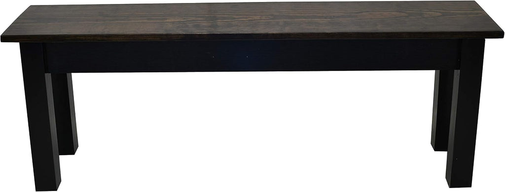 Dark Walnut and Black Bench (24)