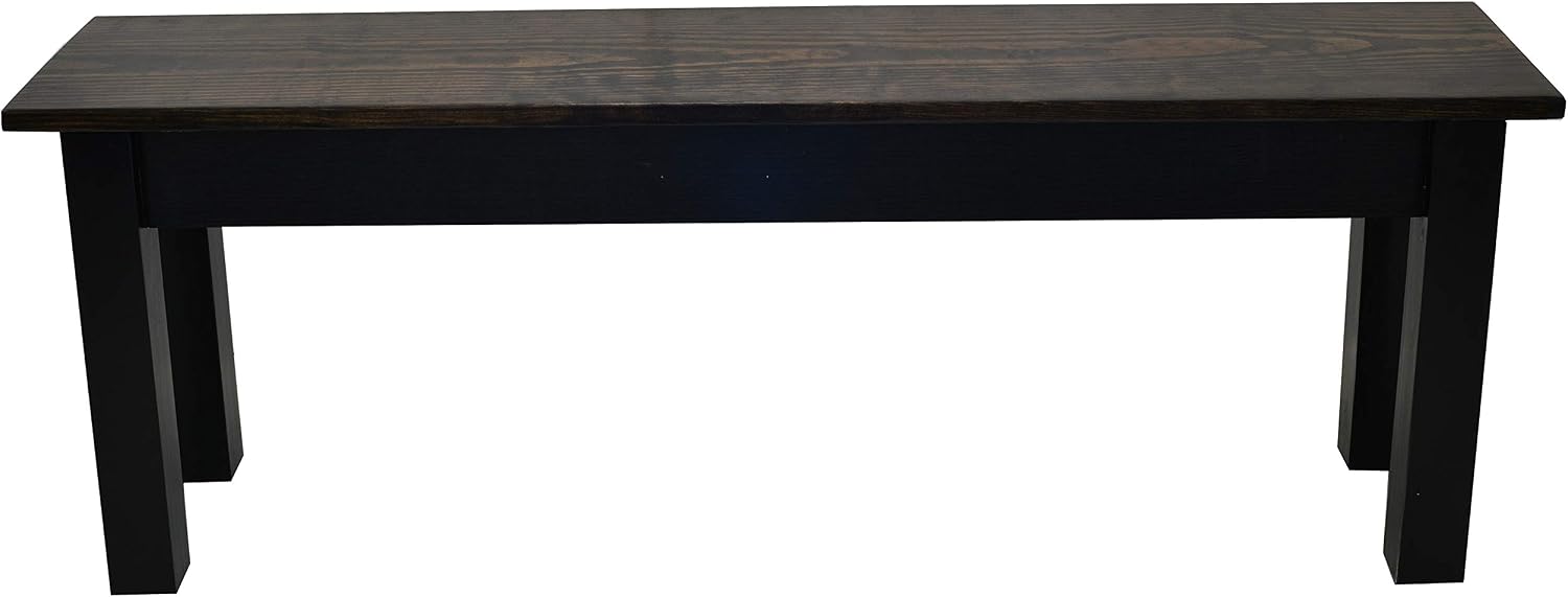 Dark Walnut and Black Bench (24)