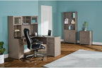 Realspace® Magellan 58"W Hutch For Corner Or L-Shaped Computer Desks, Gray