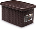Stefanplast "Elegance Storage Box, Mocha, 19 x 29 x 16 cm