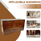 31.5" Storage Bench, Large Wooden Storage Chest,Oversized Storage Trunks,Multifunctional Entryway Organizer, Storage Bench Storage Furniture for entryways, Living Rooms, and Bedside Areas
