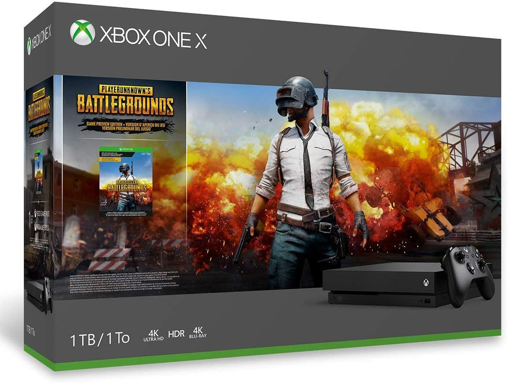 Xbox One X 1TB Console - PLAYERUNKNOWN’S BATTLEGROUNDS Bundle [Digital Code] (Renewed)