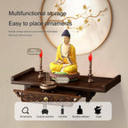 Altar Table, Wall-Mounted Personal Shrine Altar Table, Buddha Niche, Buddha Shelf Statue Stand, Spiritual Activities, Used to Place Photos, Souvenirs etc(66 * 26cm/26 * 10.2in)
