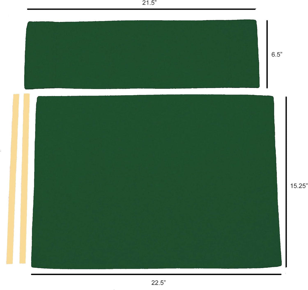 Sunbrella Directors Chair Replacement Cover (Flat Stick) (Forest Green)
