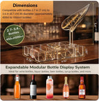 DIY Modular Wine Bottle Holders,Wine Bottle Stands for Display,Expandable Single Wine Rack,Unique Wine Gifts for Wine Lovers,Decorative Wine Bottle Organizer for Living Room,Dining Room,Bar