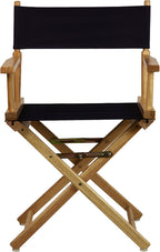 Casual Home 18" Director's Chair Natural Frame with Navy Canvas