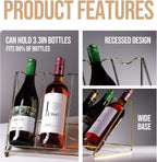 Wine Bottle Display Shelf,Wine Storage Rack, Liquor Bottle Display Shelf, Bar Kitchen Small Wine Rack for Bar Family
