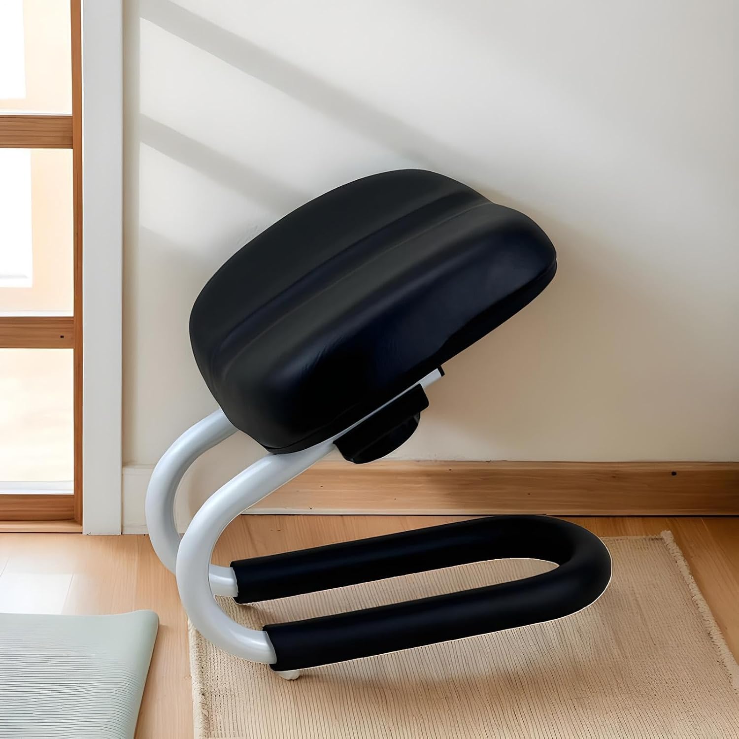 Meditation Stool with Sponge Cushion, Prayer Bench, Adjustable Height Knees for Praying, Kneeler Bench, Yoga Stool Kneelers for Praying with Sponge Cushion, Hip Support Meditation Accessories