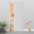 Honeycomb Folding Door Honeycomb Folding Door Space-Saving,with Aluminum Frame,for Closet & Doorway(White,72X80IN)