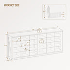 Hzuaneri Farmhouse Shoe Storage Bench, Entryway Shoe Cubby Bench, Widened Wooden Shoes Cubbies with Compartments, Shoes Rack Benchs for Cloakroom, Living Room, White SB52503X