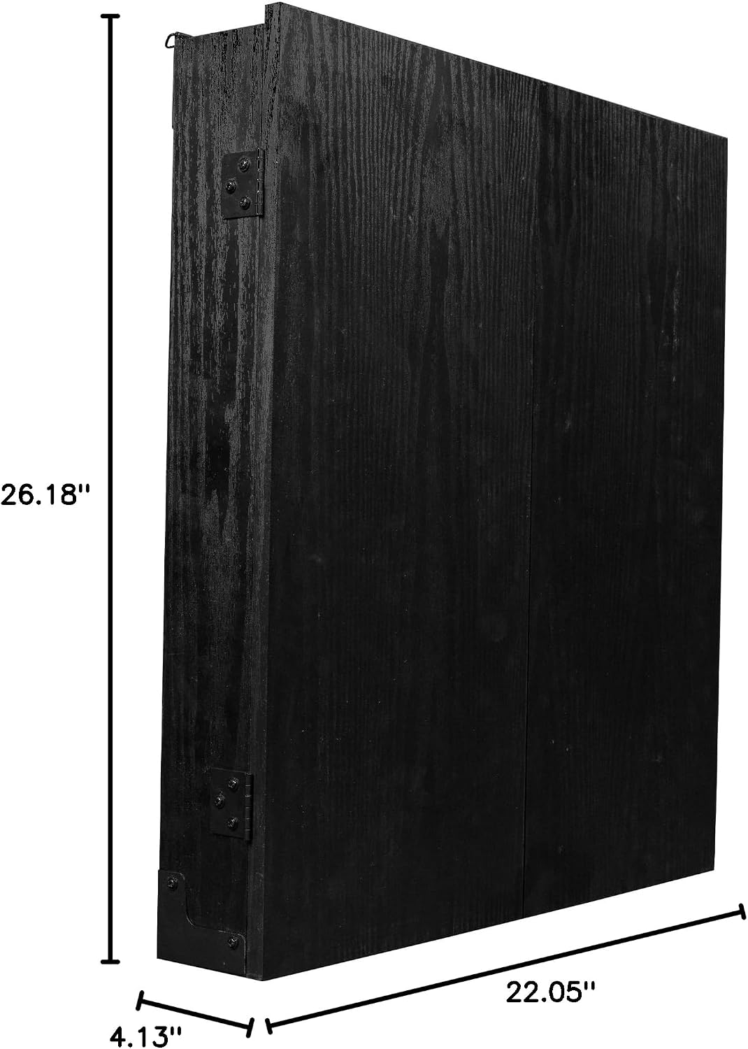 Ruthless | Dart Board Cabinet | Professional Heavy Duty Square Black Dartboard Storage