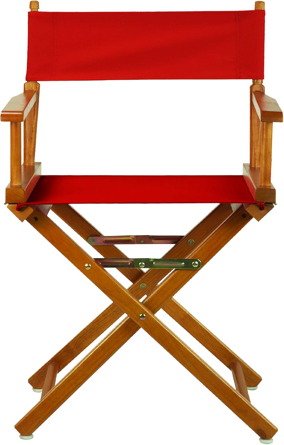 Casual Home 18" Director's Chair Honey Oak Frame with Red Canvas