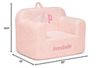babyGap by Delta Children Personalized Sherpa Chair - Greenguard Gold Certified, Pink