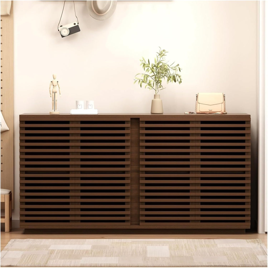 Living Room Furniture Entertainment Storage Dining Room Cabinet, Buffet Sideboard with Solid Wood Doors,for Kitchen