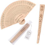 Personalized Handheld Fan Foldable Custom Fans for Wedding Guests Custom Wooden Fan Bulk with Engraved Text Tassel Yarn Bag Personalized Beach Wedding Fans Favors Gifts for Guests Friends (30)