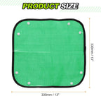 HARFINGTON 2pcs Repotting Mat 13" x 13" PE Cloth Waterproof Plant Repotting Mat Foldable Portable Gardening Potting Tray with Plastic Buckle for Indoor Plant Change Soil Watering, Green