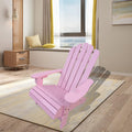 Gecheer Pink Wooden Kids Adirondack Chair for Outdoor or Indoor Use – Sturdy Poplar Wood, Wide Seat & Armrests, Easy Assembly, 110 lb Weight Capacity