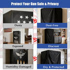 Dustproof Gun Safe Cover Disguise, Waterproof Cover for 30"W×25"D×60"H Tall Gun Cabinet Fits Liberty USA 30, Fits Browning Hell's Canyon, Fits Stack-On Elite 30
