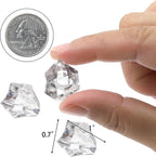 Jucoan 1000 PCS Fake Ice Cubes, 4.5 lbs 1 Inch Irregular Acrylic Crushed Ice Rocks Vase Fillers for 2-3 Quart Vase, Artificial Crystals Diamond Gems for Table Scatters, Wedding Party Centerpieces