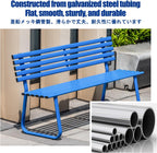 Outdoor Benches, Patio Benches for Outdoors, Features a Cast Iron Frame with Strong Load Bearing Capacity, Making It Suitable for Gardens and Courtyards.(Green,Backless)