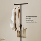 Modern Coat Rack Freestanding,Metal Standing Coat Rack Coat Tree with a geometric cast iron base and hooks,T Shaped Coat Hanger Stand for Coats, Hats, Bags, Purses, for Entryway, Hallway