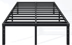 Hafenpo 14 Inch Queen Bed Frame - Sturdy Metal Platform Queen Size, No Box Spring Needed, Heavy Duty, Easy Assembly, Strong Bearing Capacity, Under Bed Storage, Black