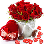 Fangoo 110 Pieces Red Acrylic Heart Red Heart Gems for Valentine's Day Decorations Vase Filler Table Scatter Engagement Wedding Home Decorations(Bright Red, 8OZ)